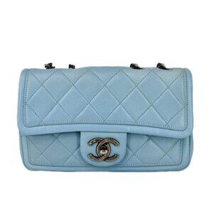 Chanel Quilted Flap Bag Baby Blue